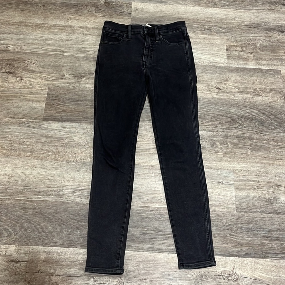 Madewell Black 10 Inch High Rise Skinny Jeans Size 28